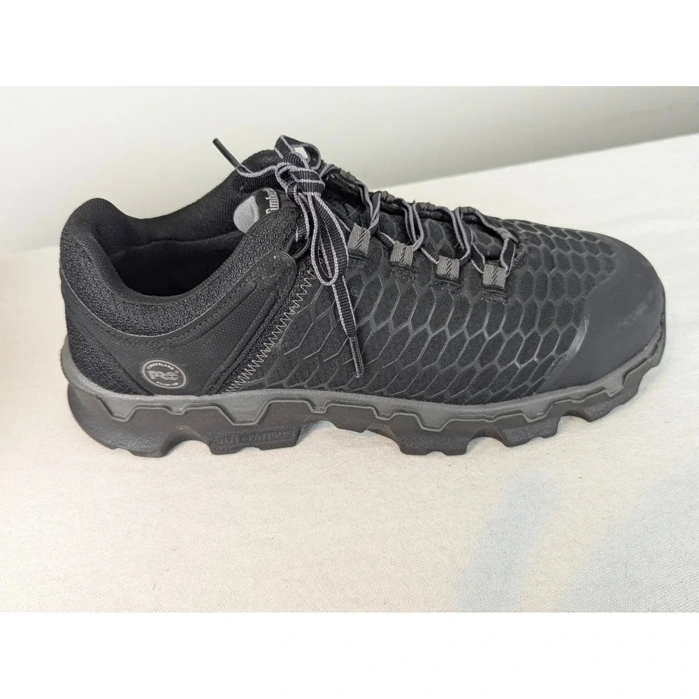 Timberland PRO Powertrain Sport Alloy Toe Work Shoes Mens 10.5 Black A176A EH